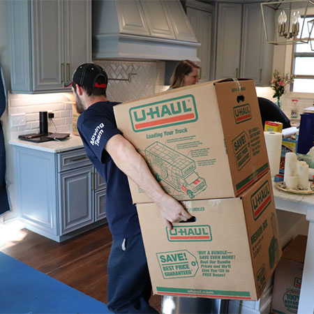 Storage box moving.